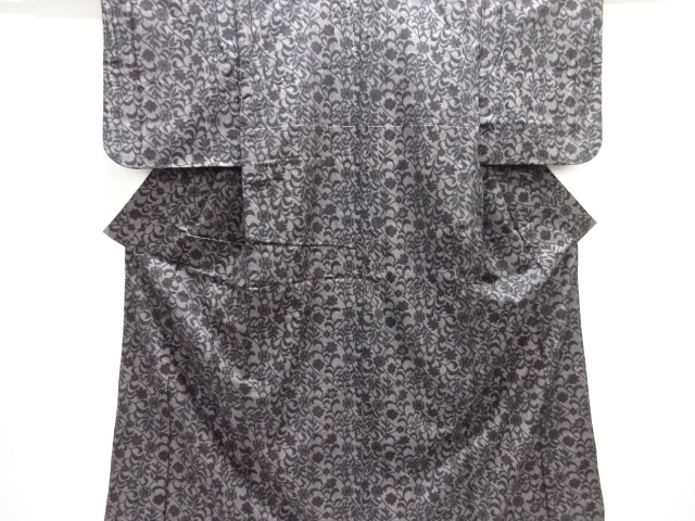 大正ロマン　草花模様着物